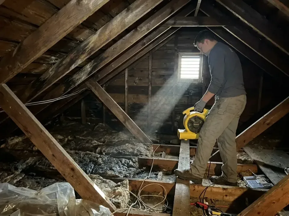 attic-water-damage-drying-proc-007 — frequently asked questions, Emergency Water Extraction & 24/7 Flood Response in Hueytow…